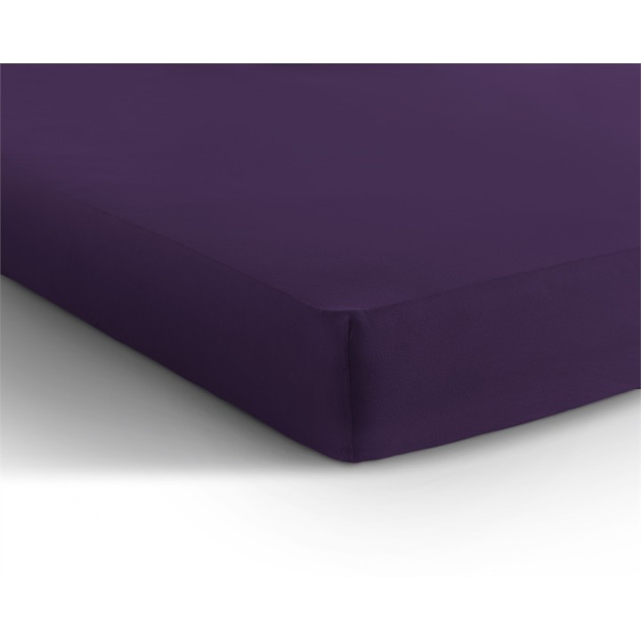 Muotoonommeltu lakana 140x200/220 - Double Jersey - Violetti